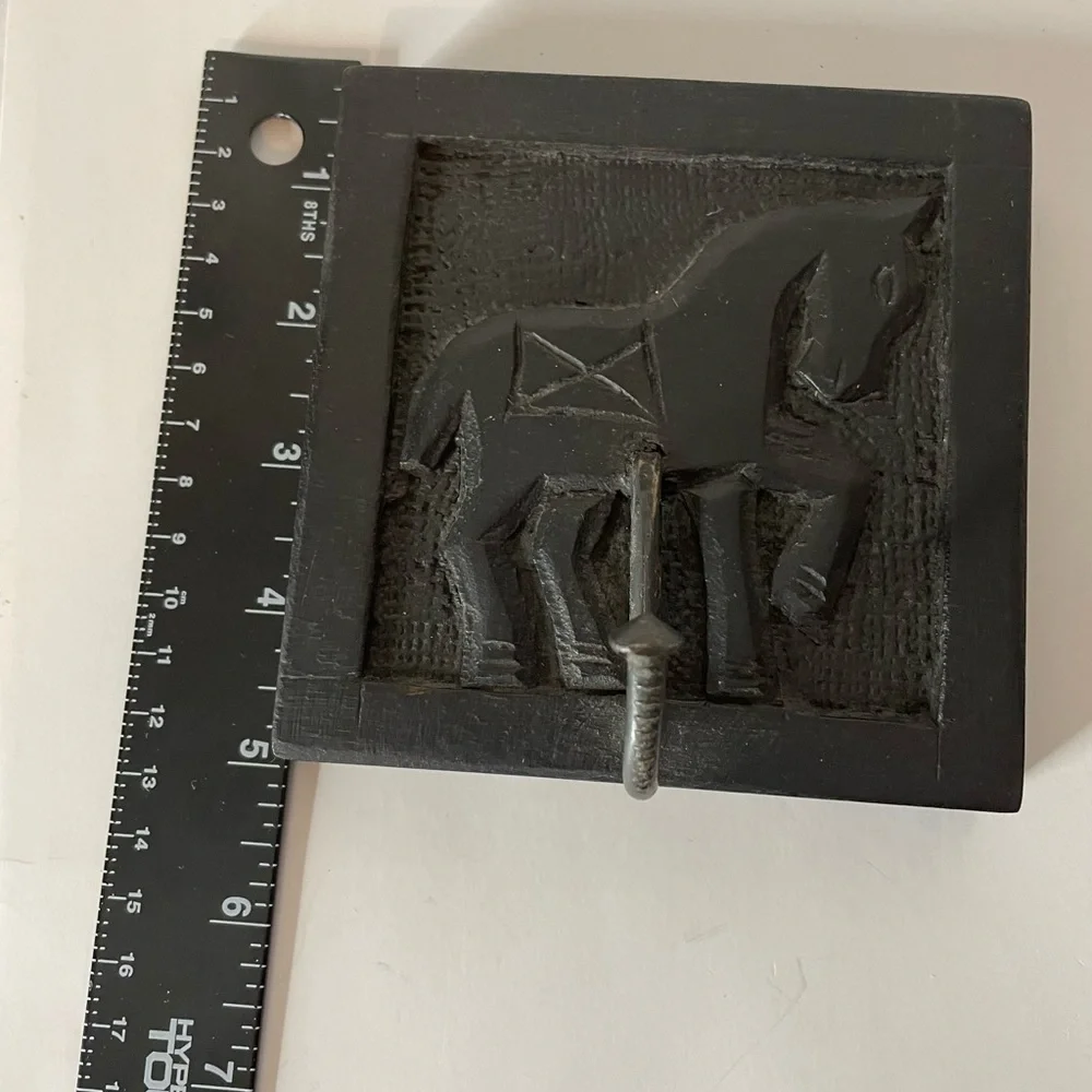 Black Wooden Horse Wall Hook - Decorative Home Wall Decor